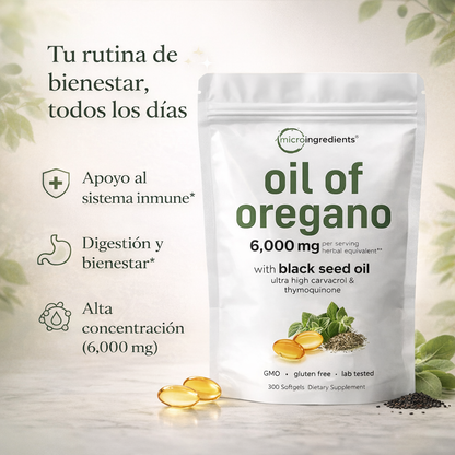 Cápsulas de Orégano / Ayuda a cuerpo e inmunidad™